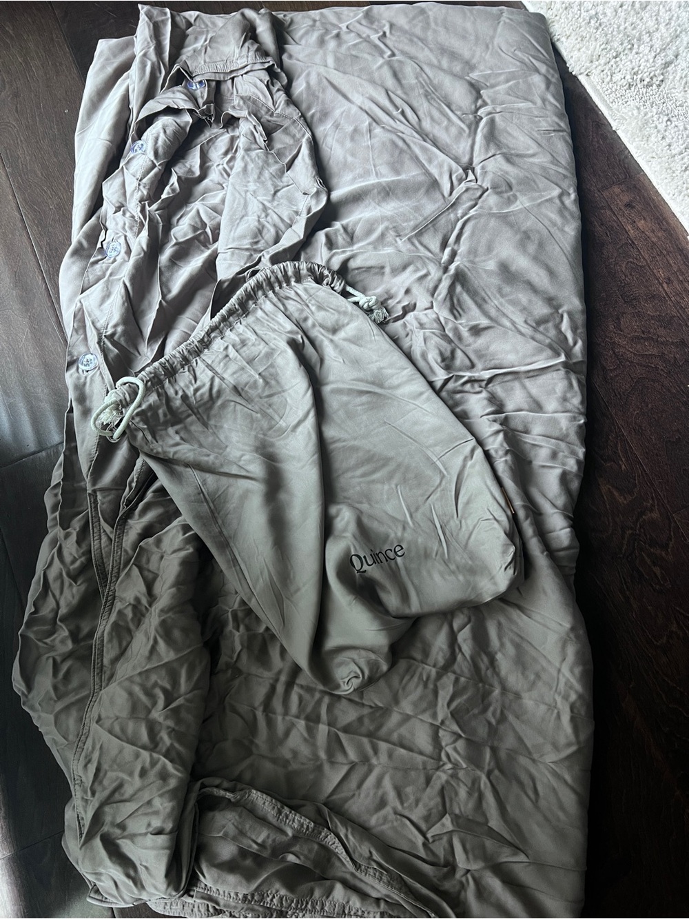 Bamboo Duvet Cover Full/Queen Stone Taupe (no shams) - Picture 5 of 5